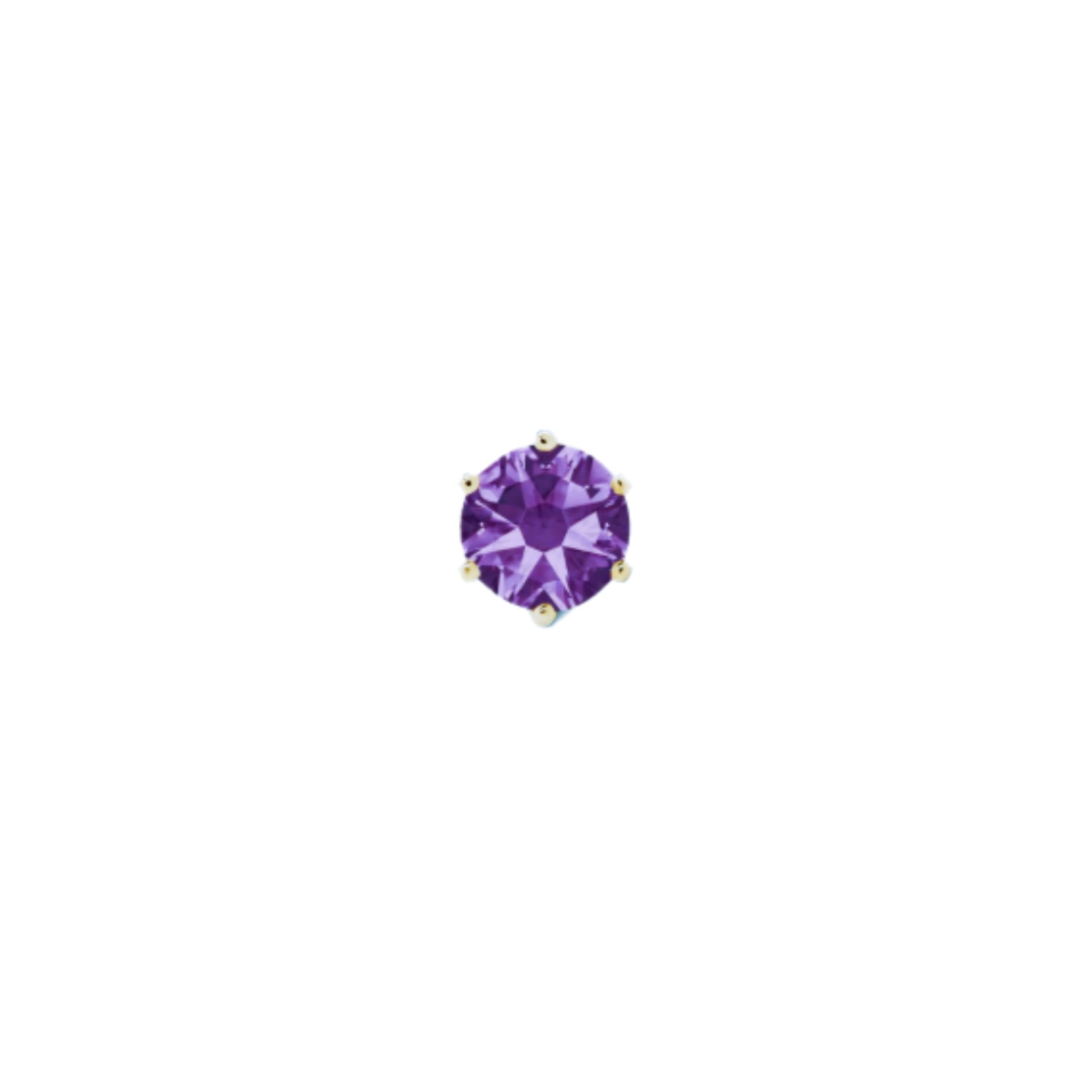 Amethyst solitaire: February birthstone
