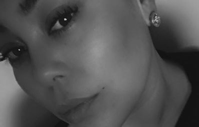 Women wearing Isolene stud earrings