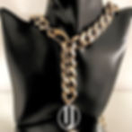 Gold choker necklace