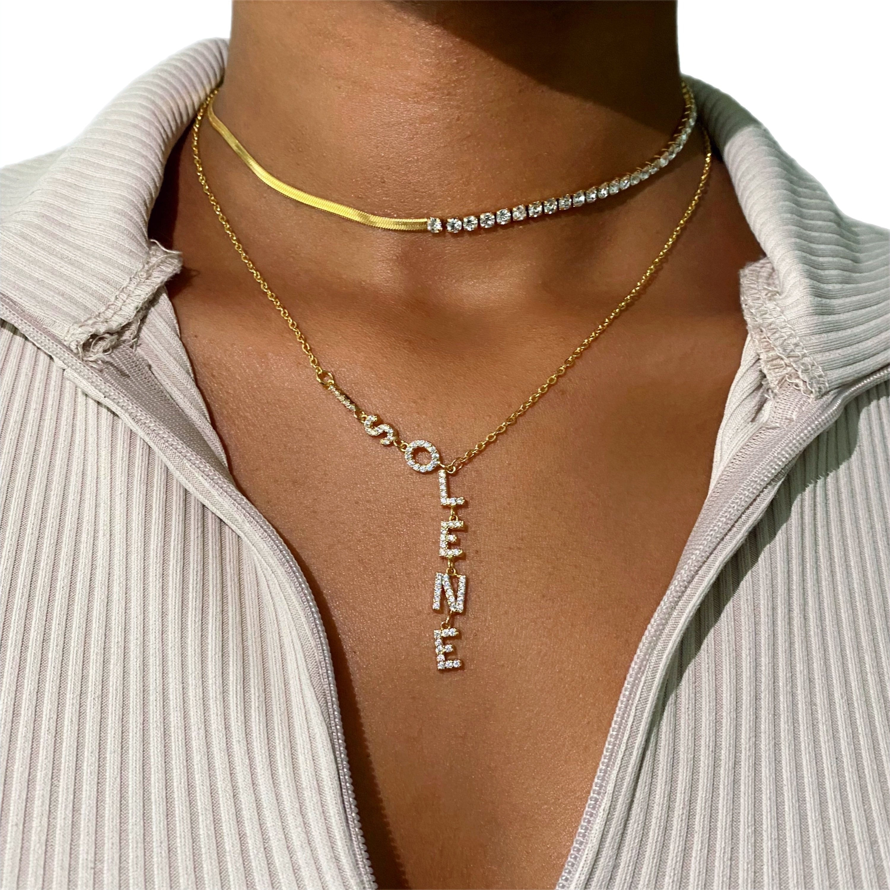 Crystal Name Necklace