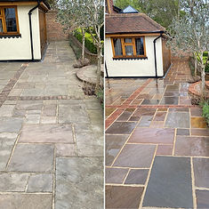Indian sandstone patio cleaning Maidstone, Indian sandstone patio before and after cleaning Maidstone, Indian sandstone patio Maidstone, Clean indian sandstone patio Maidstone