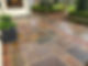 Indian sandstone patio after steam cleaning