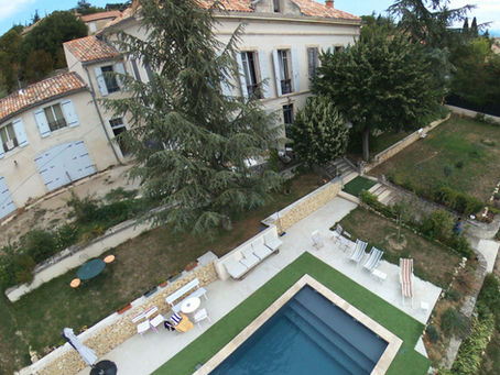 vue aérienne de la Villa