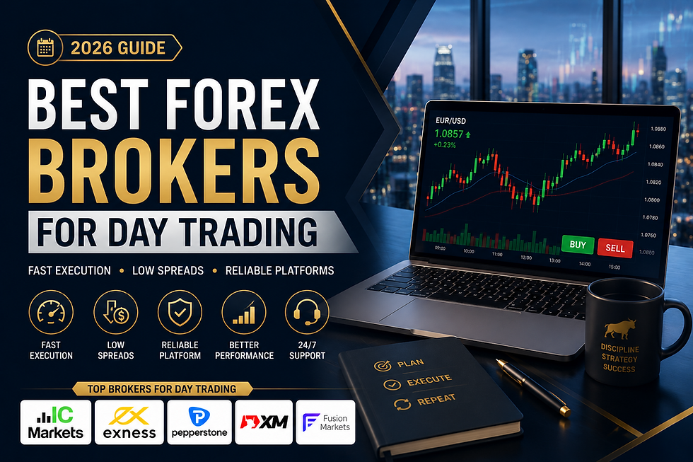 Best Forex Brokers for Day Trading (2026) – Fast Execution, Low Spreads & Real Trading Performance