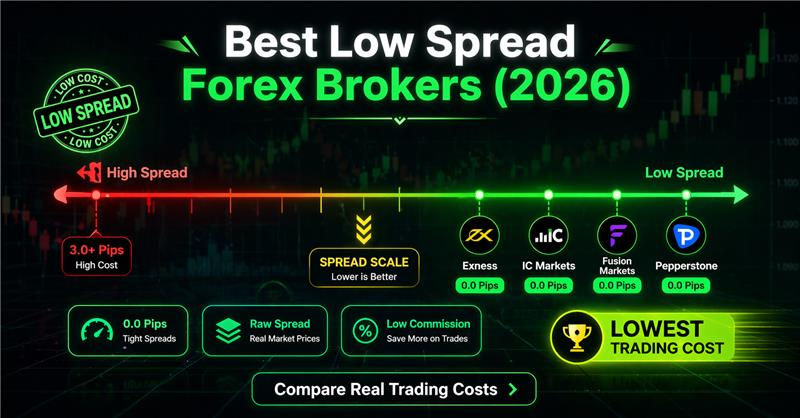 Best Low Spread Forex Brokers in 2026: Real Cost Comparison for Smart Traders
