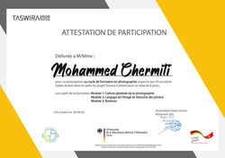 Certificat Taswira Contest 2020