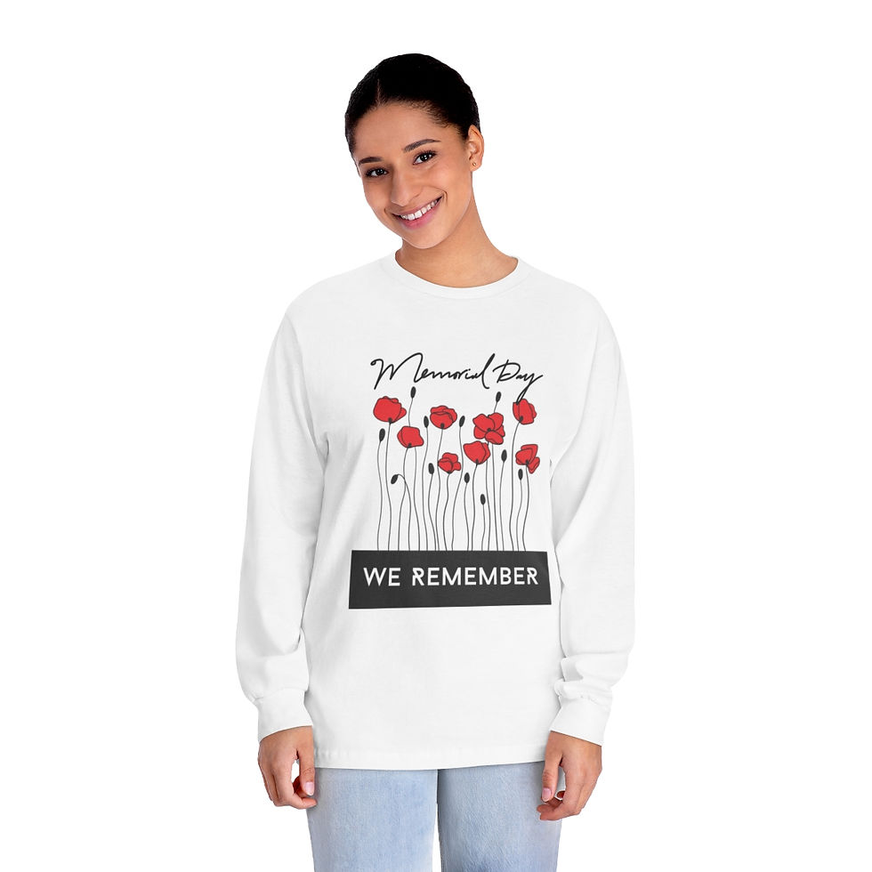 Thumbnail: Memorial Day Poppies 1 - Women's Long Sleeve
