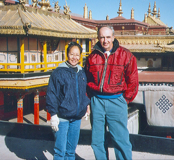 Sheila and Jim at Potala Palace, near Lhasa, Tibet.