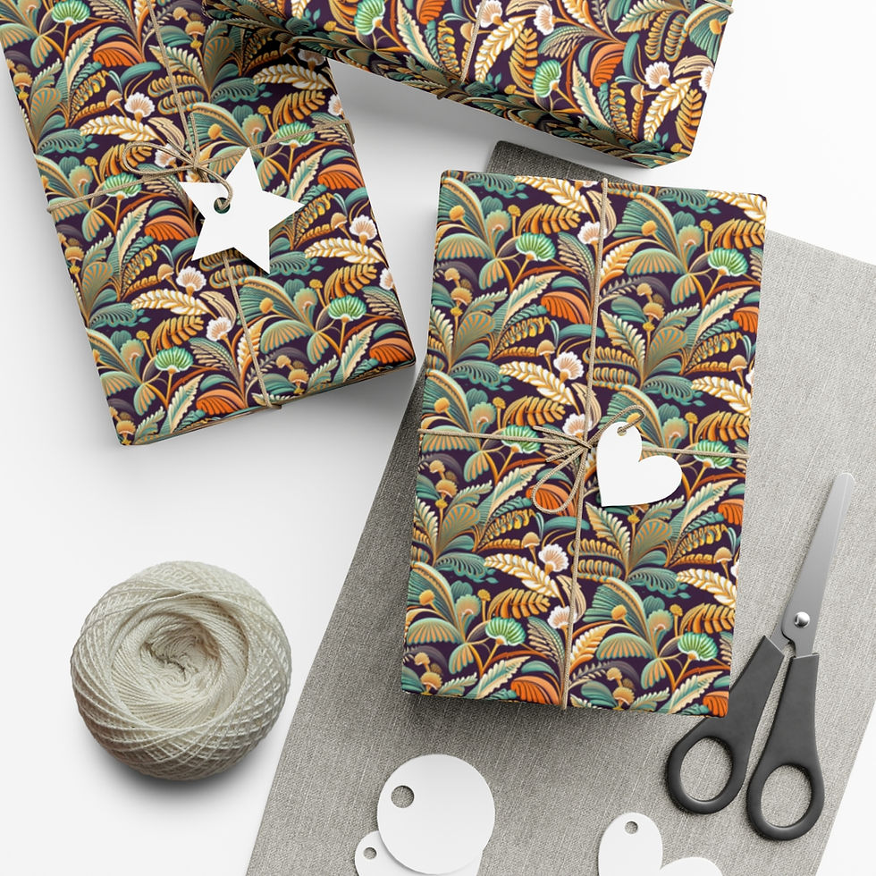 Thumbnail: Safari Tropics Pattern Specialty Gift Wrap Papers