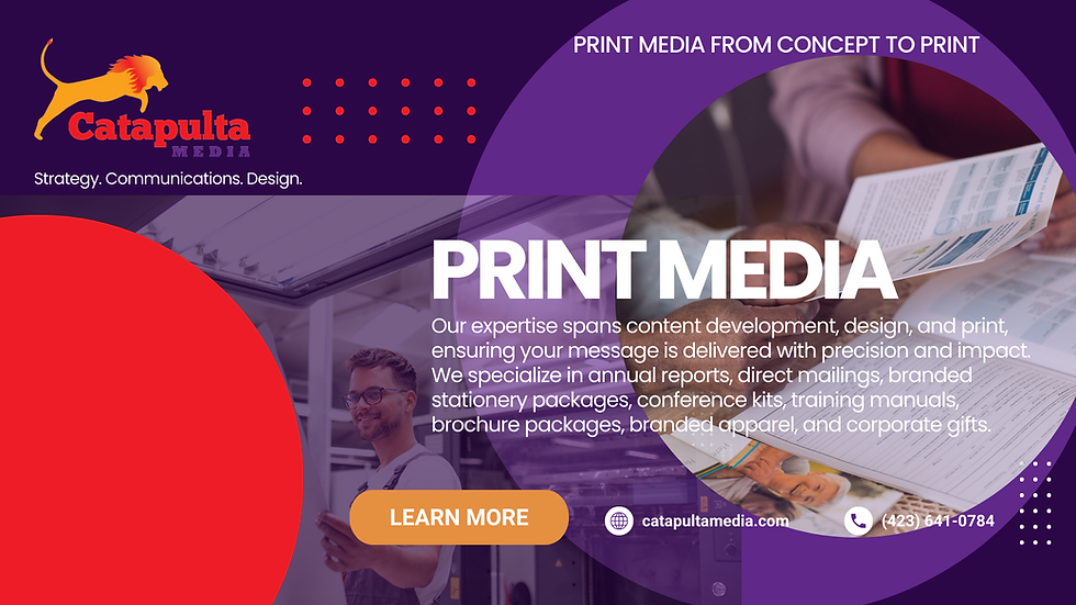 Print Media From Concept to Print Production with Catapulta Media