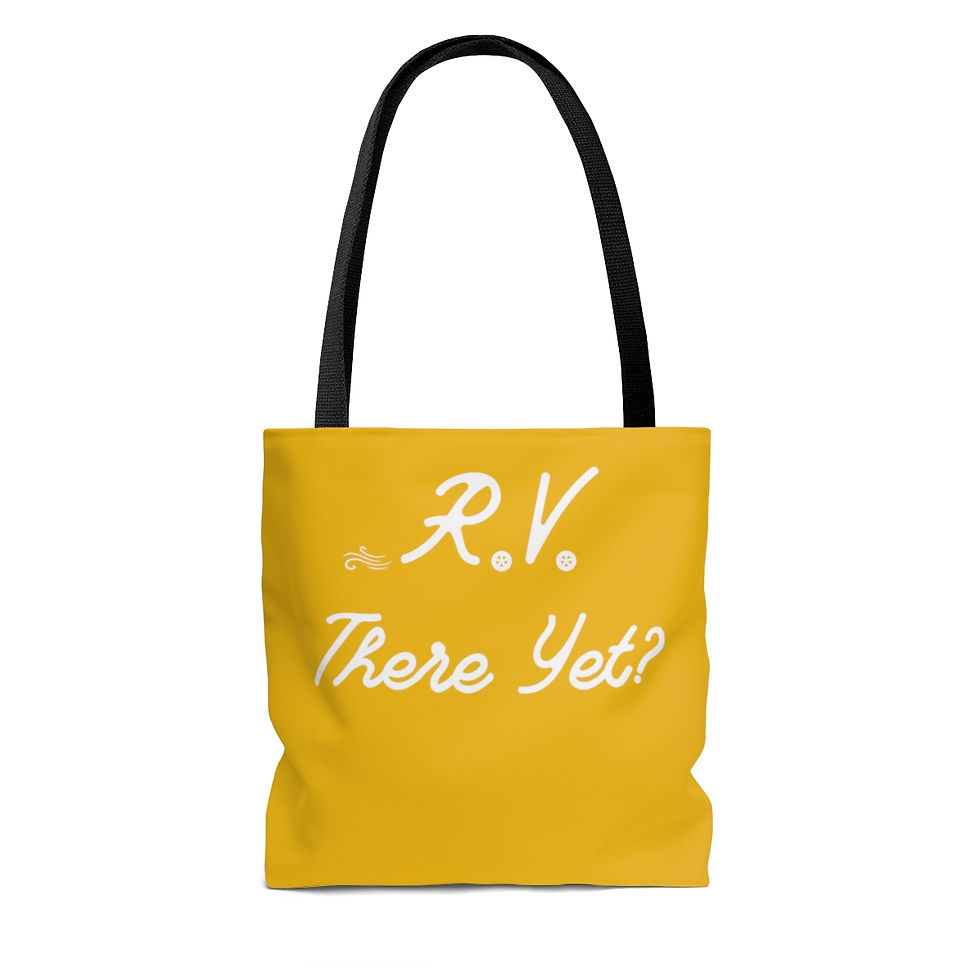Thumbnail: RV There Yet?  Tote Bag (AOP) - Yellow