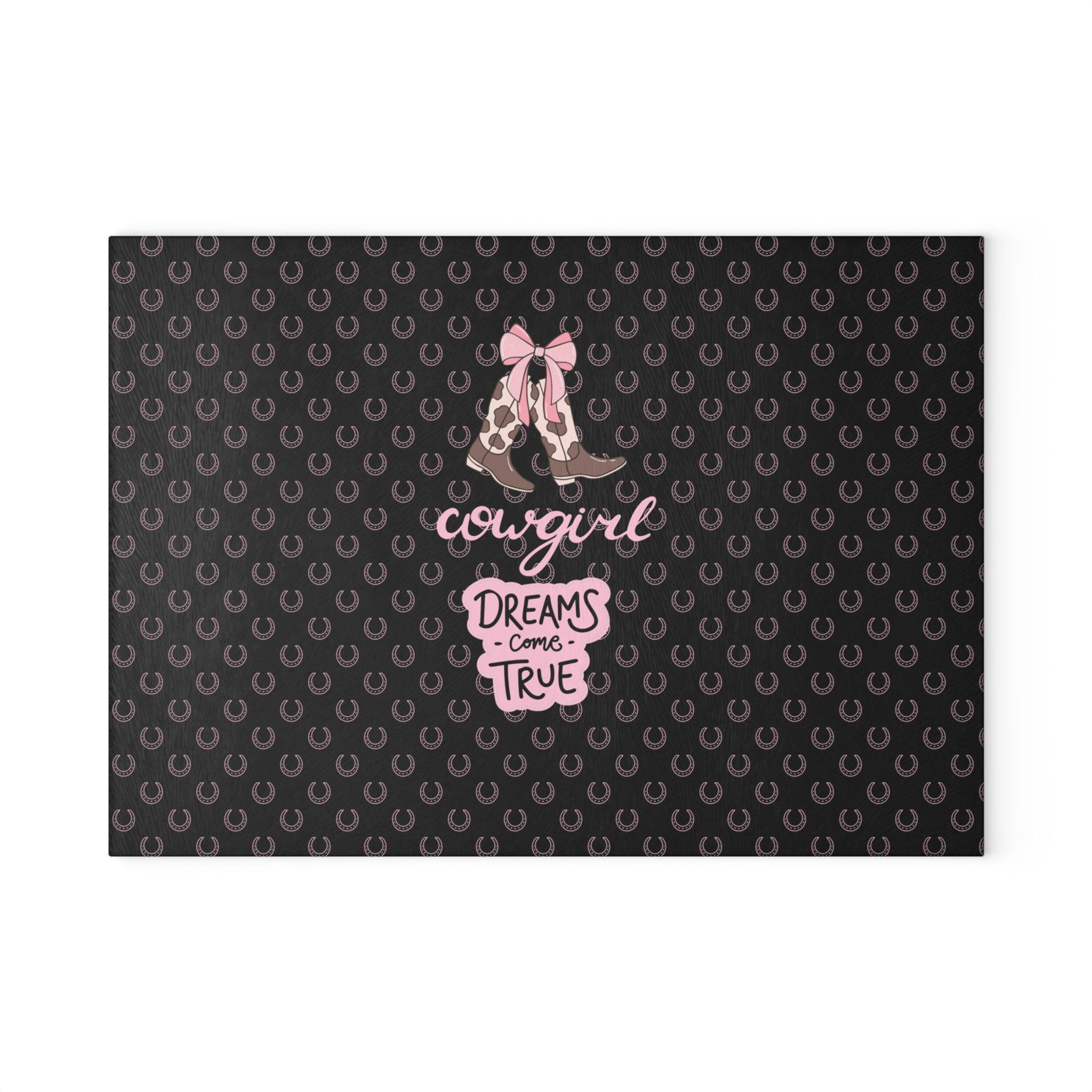 Counterart Cowgirl Dreams Come True Glass Cutting Board