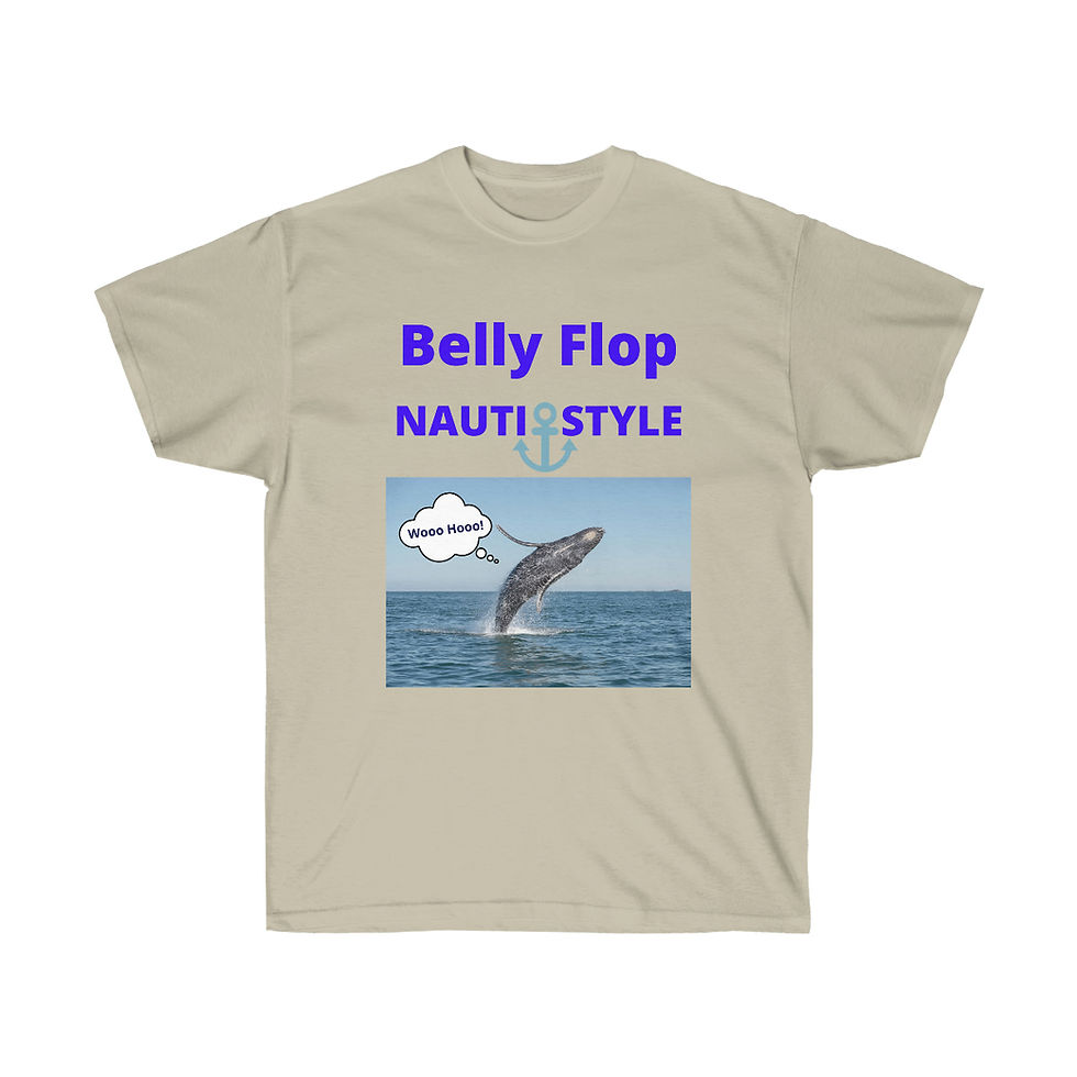 Thumbnail: Belly Flop. Nauti Style.  Unisex Ultra Cotton Tee