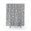 Thumbnail: Christmas. White Snowflakes. Grey - Shower Curtains