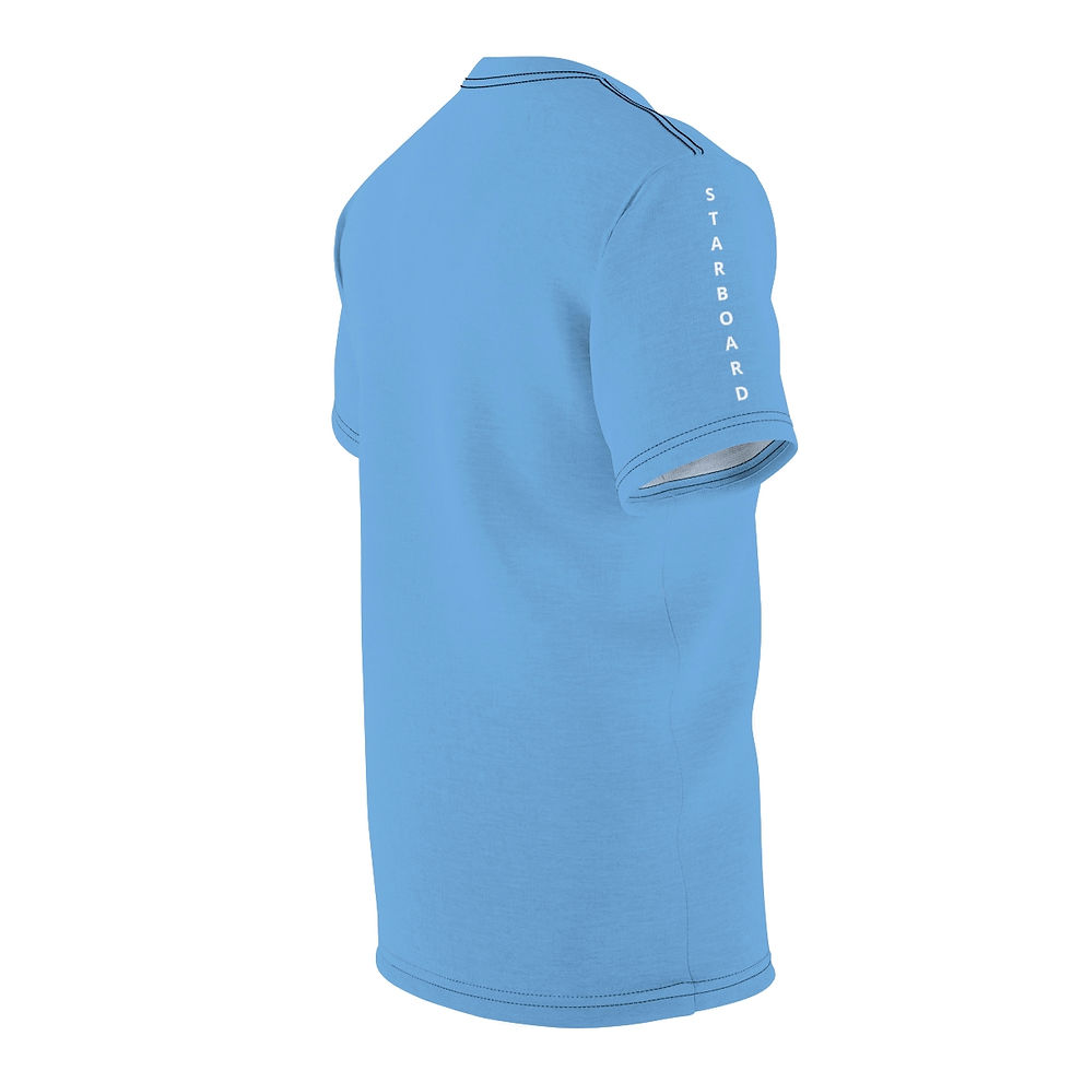 Thumbnail: Port / Starboard on Sleeve - Vertical - Nautical - Unisex AOP Cut & Sew Tee