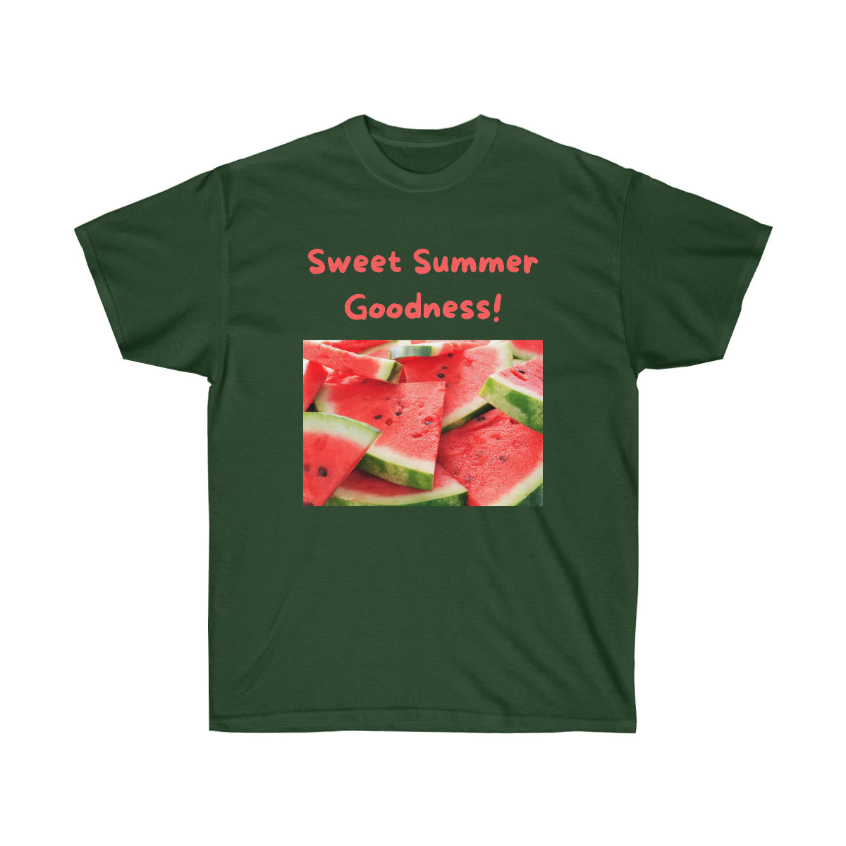 Watermelon.  Sweet Summer Goodness. July. Unisex Ultra Cotton Tee