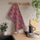 Thumbnail: Japanese Pink Floral Kitchen Towel