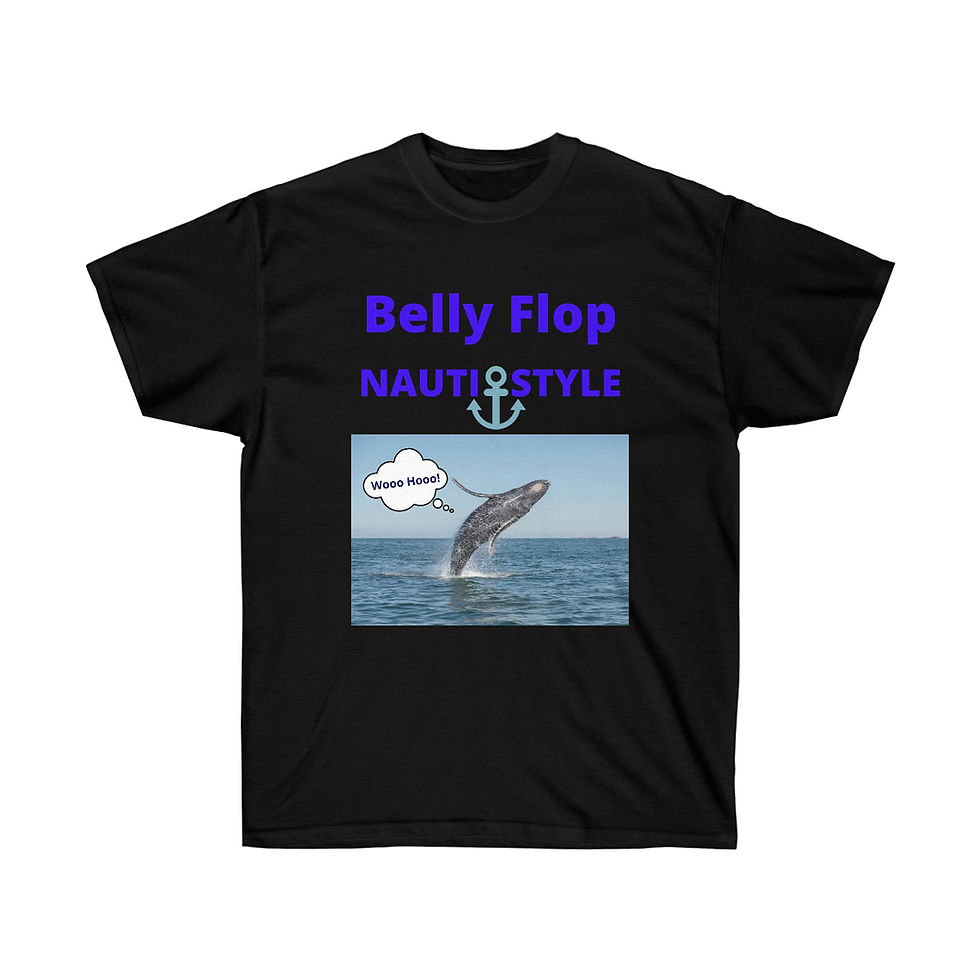Thumbnail: Belly Flop. Nauti Style.  Unisex Ultra Cotton Tee