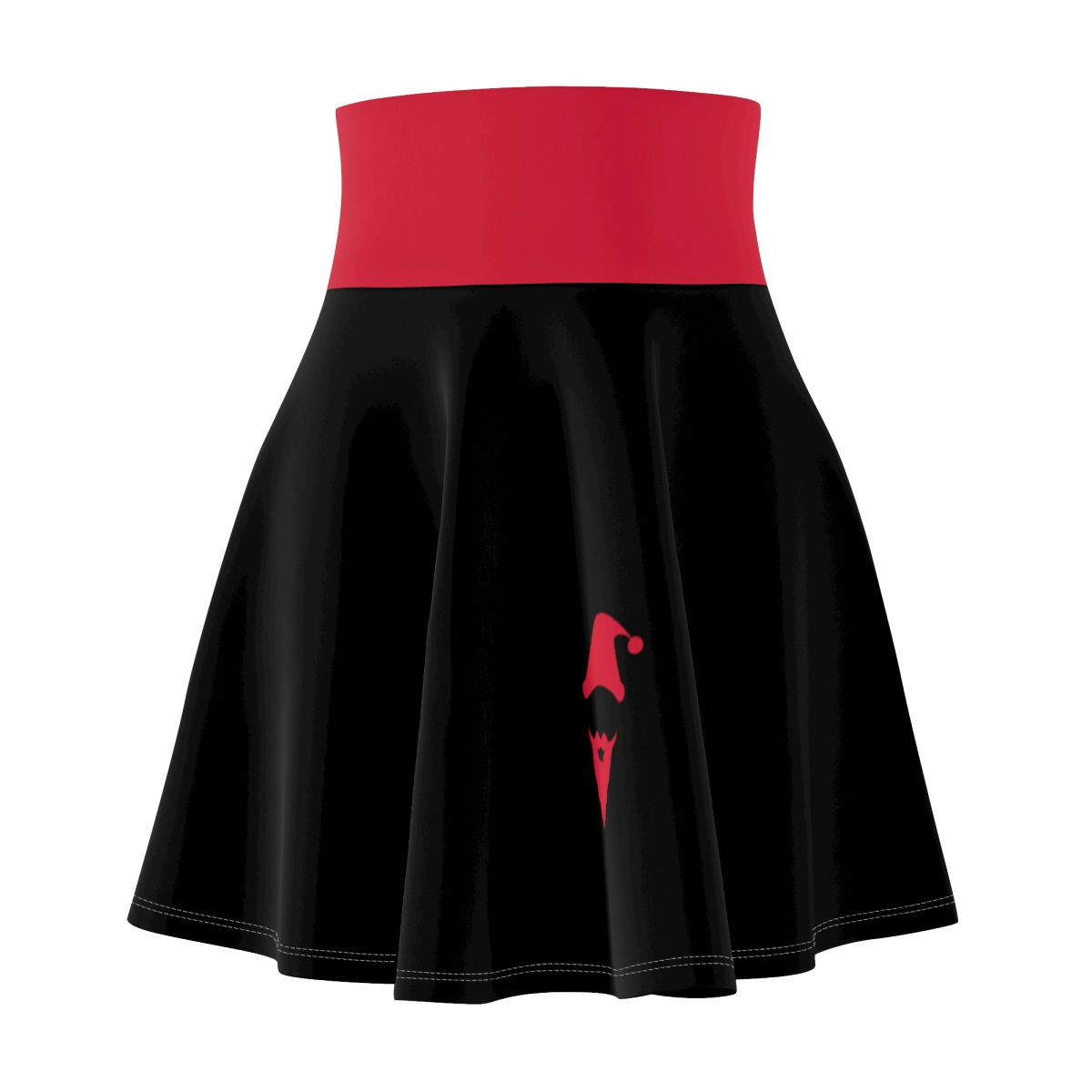 Cool Santa - Red Waistband Women's Skater Skirt
