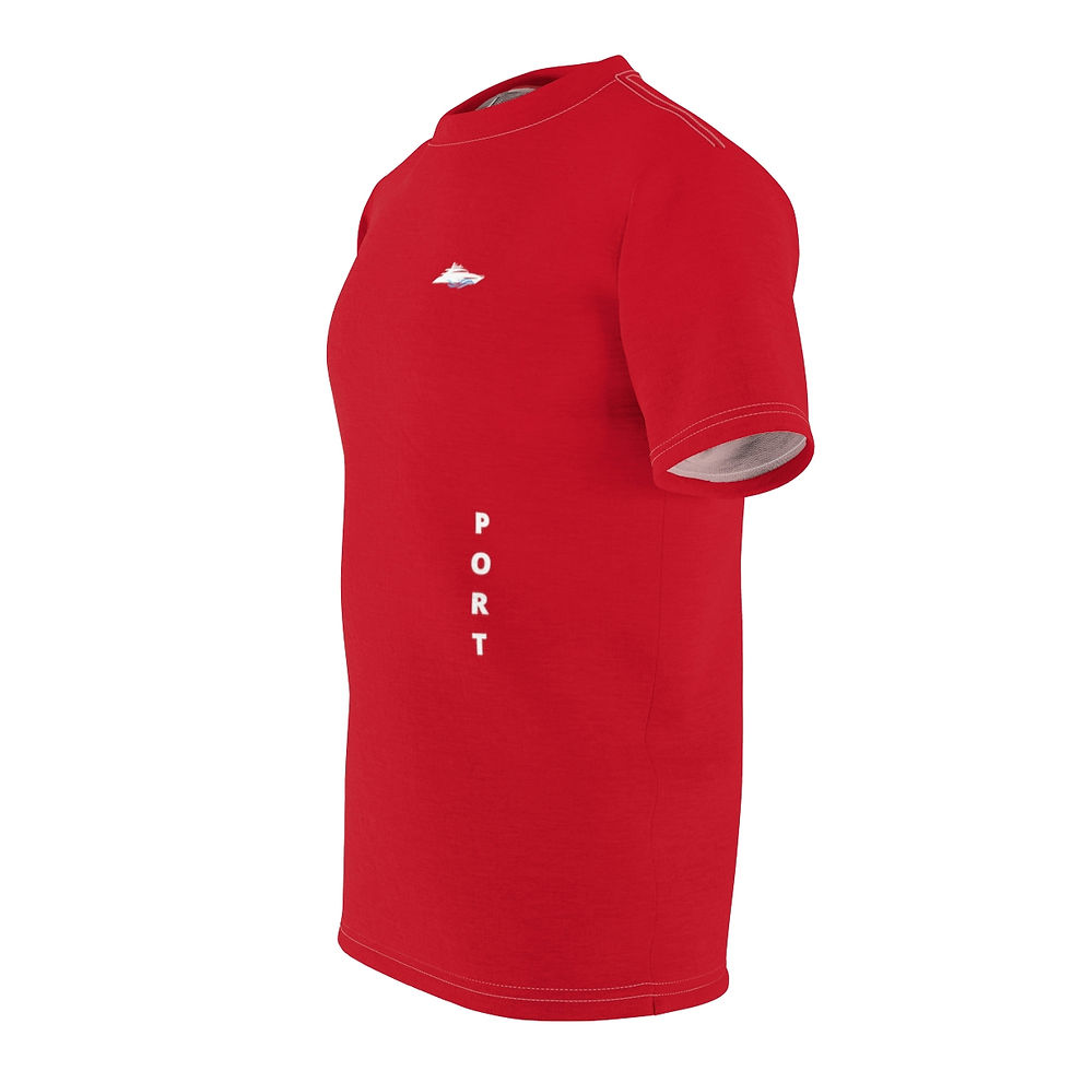 Thumbnail: Port / Starboard on Front - Nautical - Unisex AOP Cut & Sew Tee