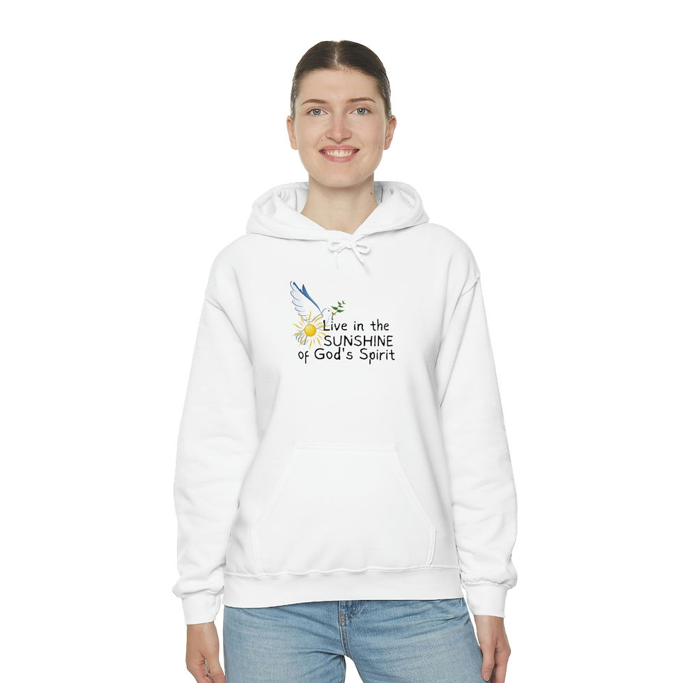 Thumbnail: Live in the Sunshine of God's Spirit 1 - Unisex Heavy Blend™ Hooded Sweatshirt