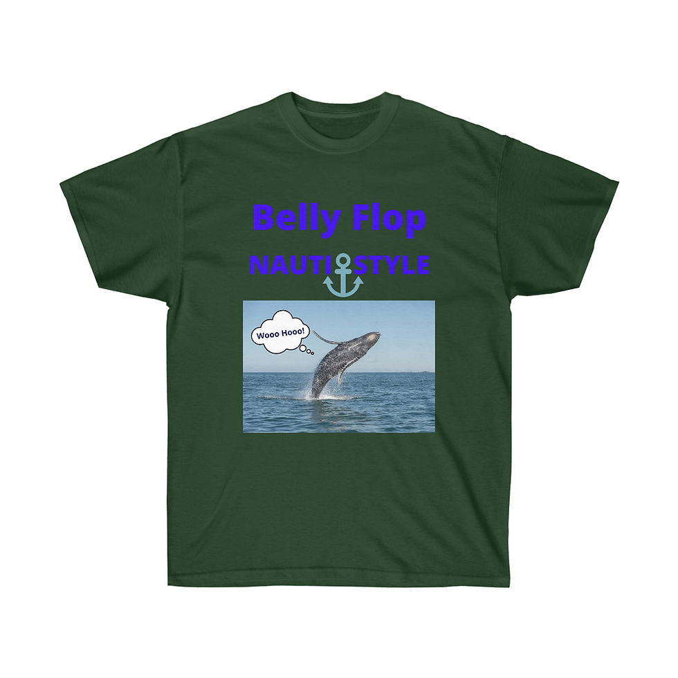 Thumbnail: Belly Flop. Nauti Style.  Unisex Ultra Cotton Tee