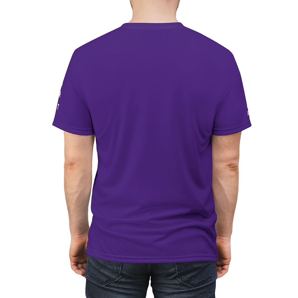 Thumbnail: Port / Starboard on Sleeve - Vertical - Nautical - Unisex AOP Cut & Sew Tee