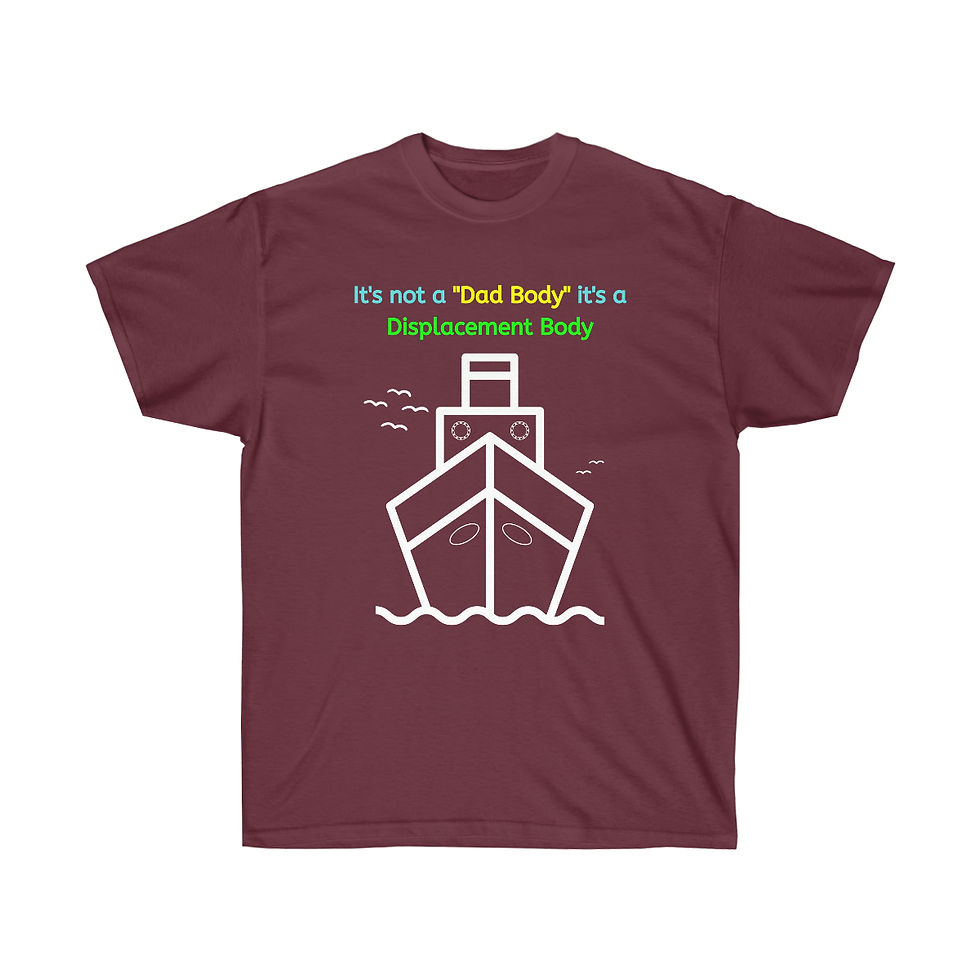 Thumbnail: Nauti Line. It's a Displacement Body.  Unisex Ultra Cotton Tee