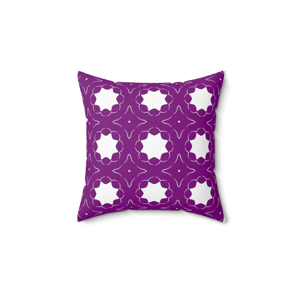 Thumbnail: Sea Horse Close Up Body Bloom Pattern.  Spun Polyester Square Pillow