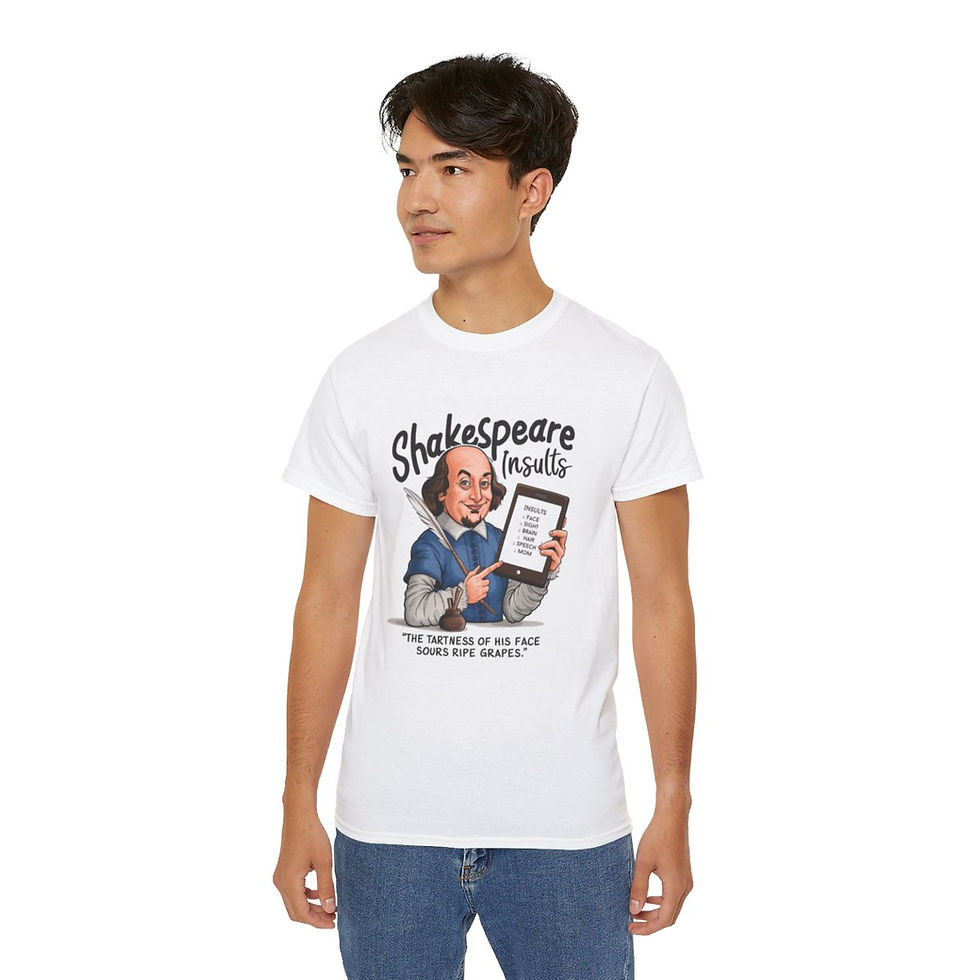 Thumbnail: Shakespeare Insults Joke Unisex Ultra Cotton Tee