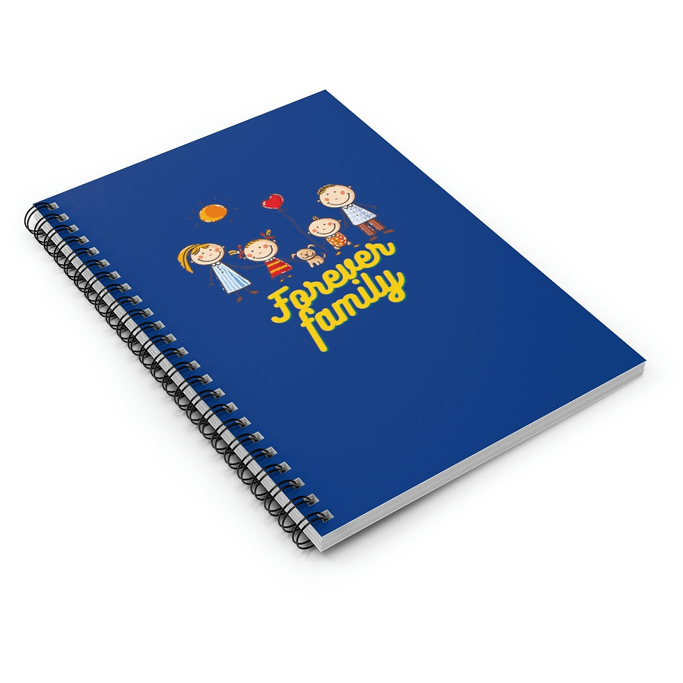 Thumbnail: Adoption Forever Family Spiral Notebook - Ruled Line