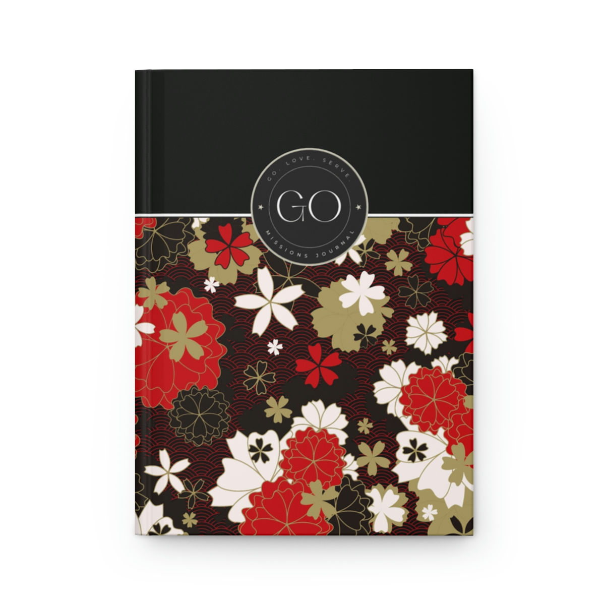 Good News Missions Journal Red, Gold, Black Design HardcoverMatte