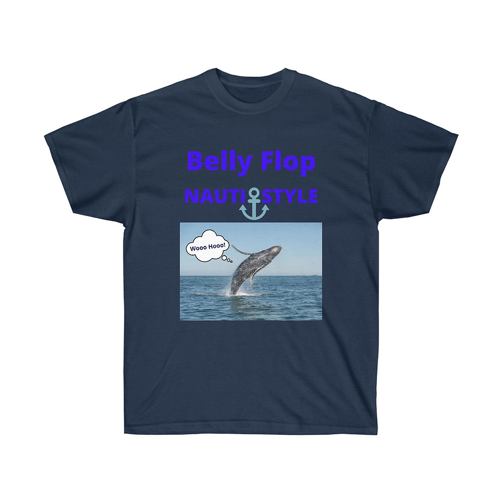 Thumbnail: Belly Flop. Nauti Style.  Unisex Ultra Cotton Tee