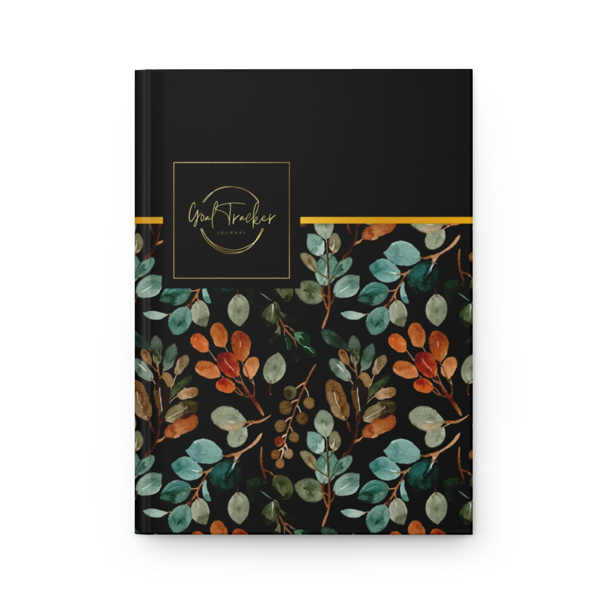 Neutral + Black Arborist Goal Tracker Personal Hardcover Journal Matte