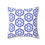 Thumbnail: Sea Horse Pattern Octagon - Blue.  Spun Polyester Square Pillow