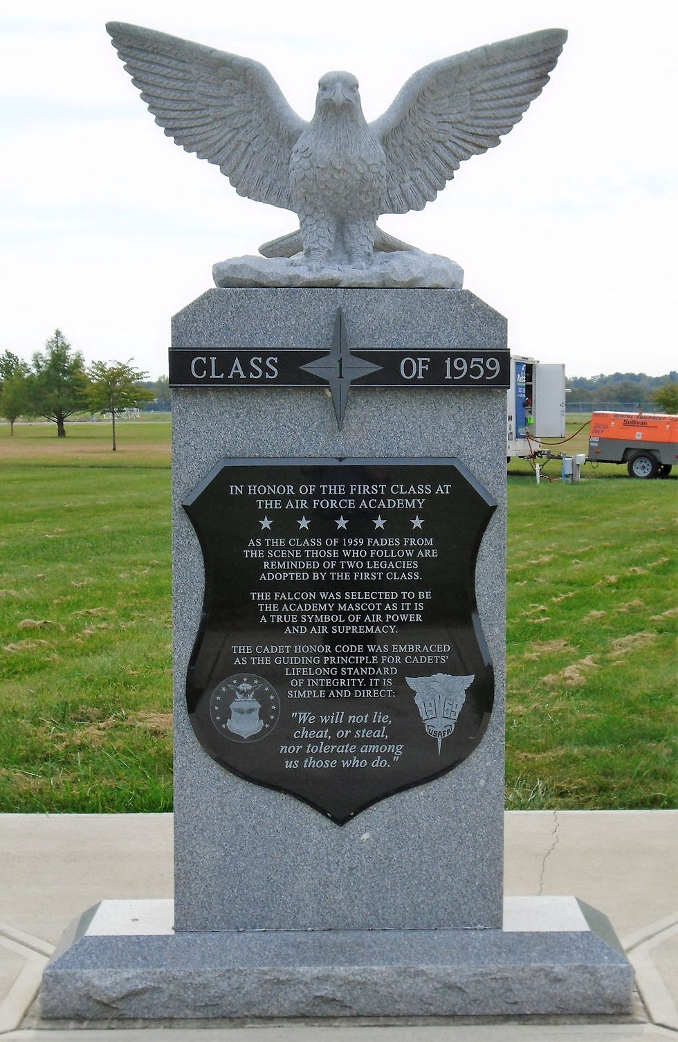 U.S. Air Force Academy Class of 1959 Monument as Photographed by William Fischer, Jr., October 11, 2021