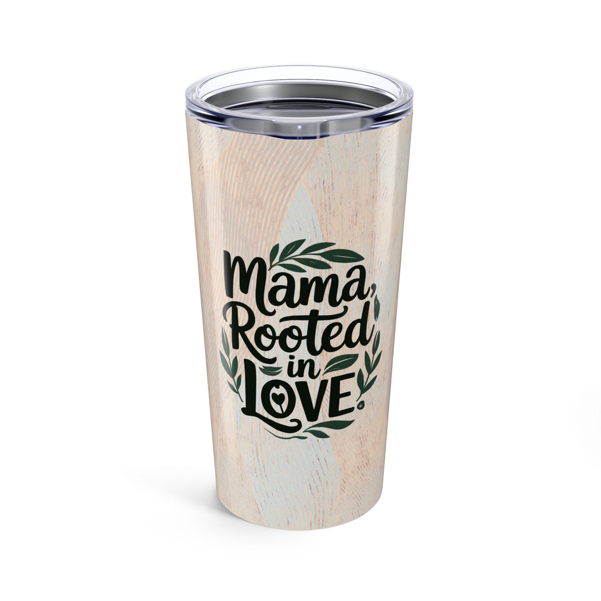 Mama Rooted in Love Natural Tumbler 20oz