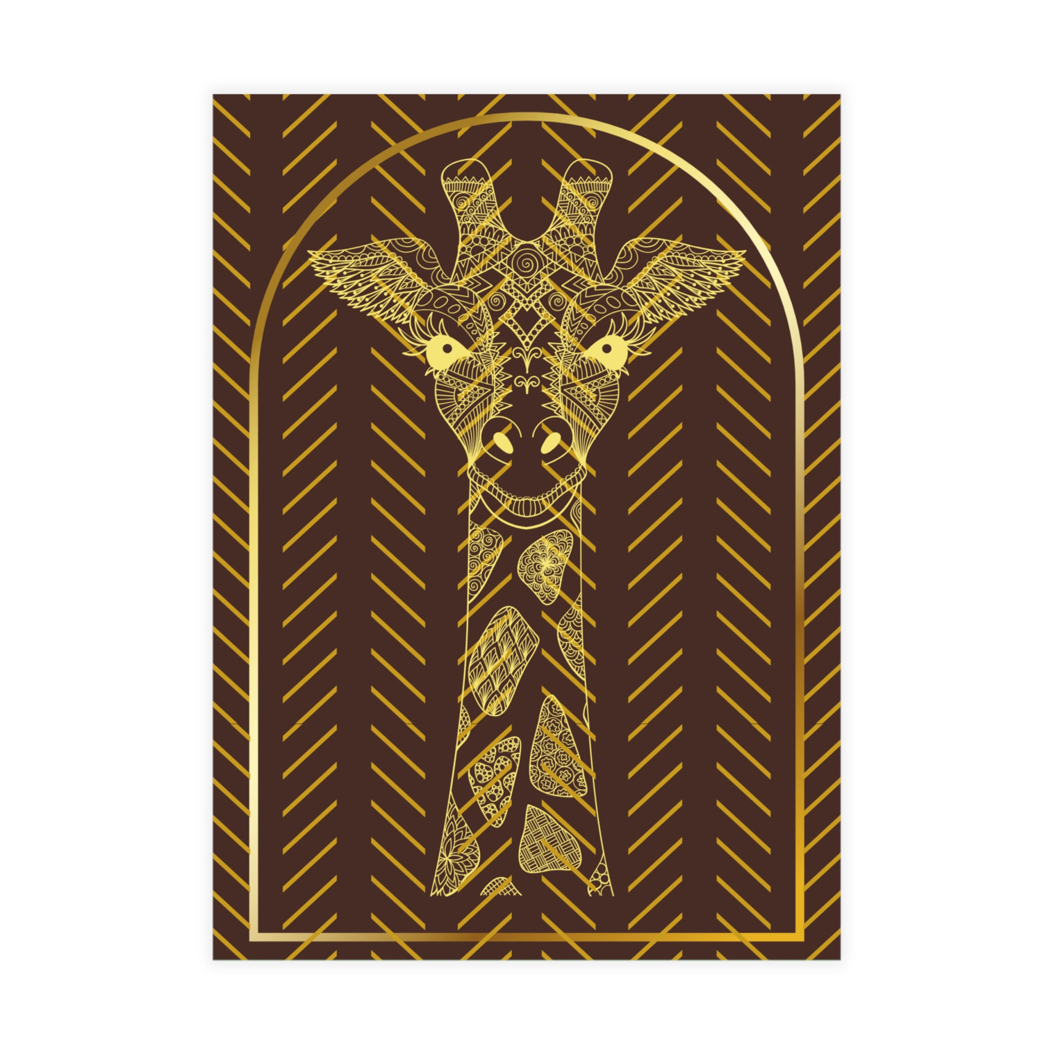 Golden Giraffe with God's Promises Postcard Bundles (envelopes not included) 