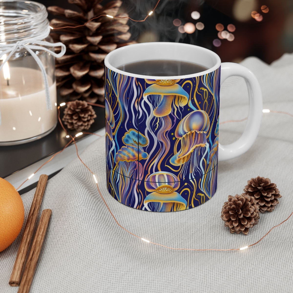 Nautical Jellyfish Mug 11oz