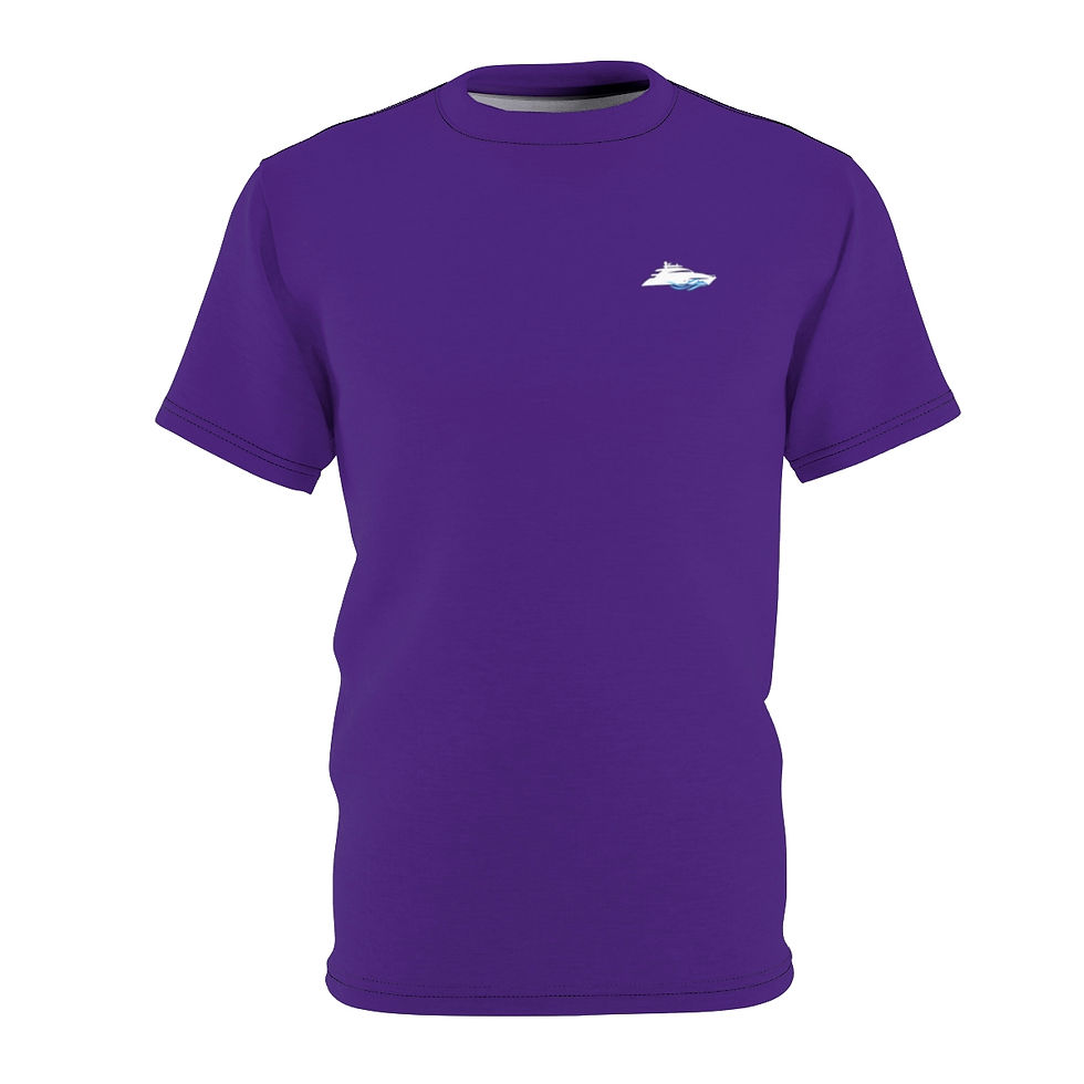 Thumbnail: Port / Starboard on Sleeve - Vertical - Nautical - Unisex AOP Cut & Sew Tee