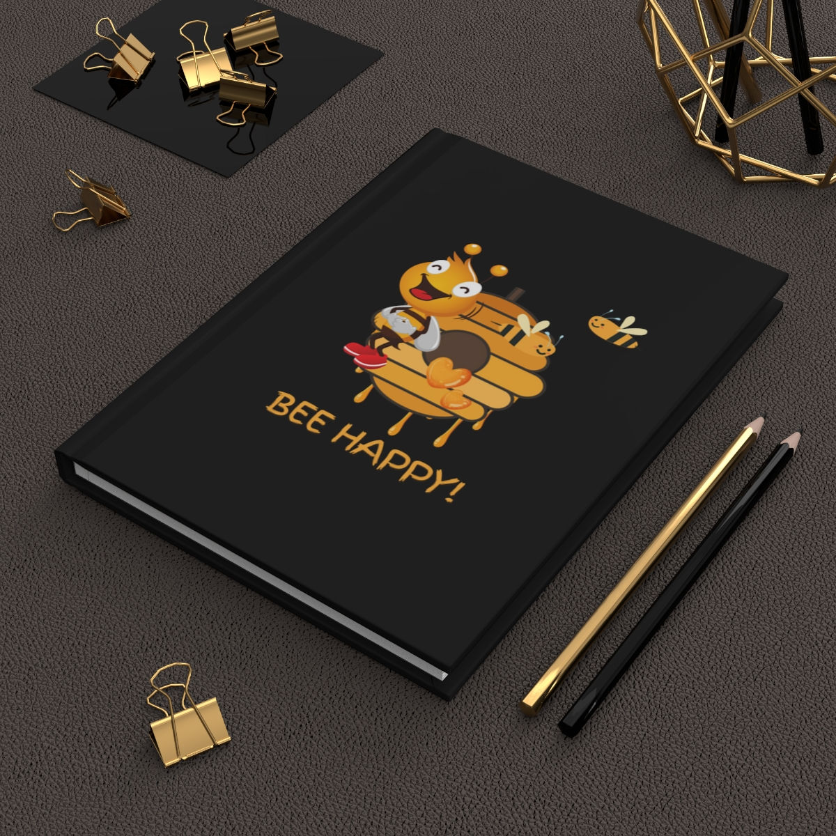 Beekeeper Bee Happy Hardcover Journal Matte