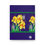Thumbnail: Purple Iris and Gold with Green Border Hardcover Journal Matte