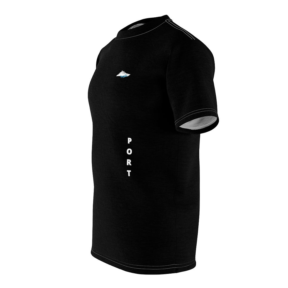 Thumbnail: Port / Starboard on Front - Nautical - Unisex AOP Cut & Sew Tee