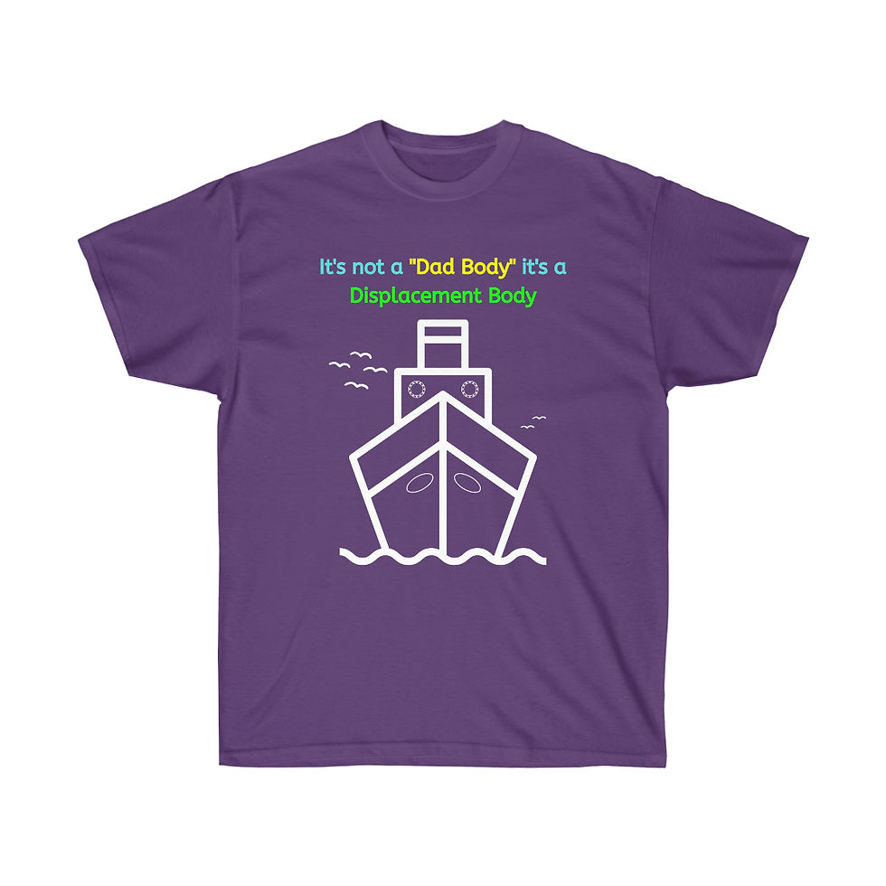 Thumbnail: Nauti Line. It's a Displacement Body.  Unisex Ultra Cotton Tee