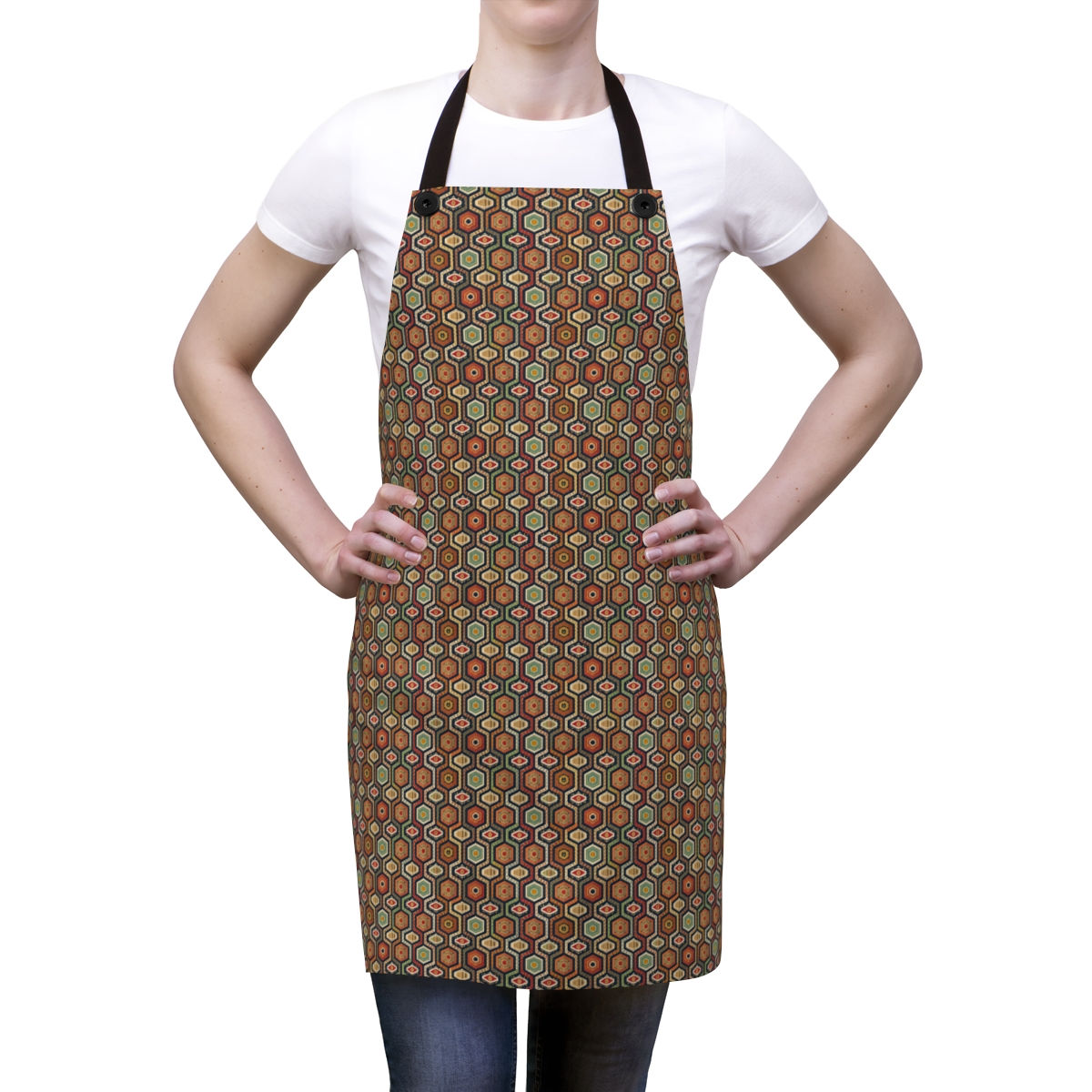 Geometric Abacus Patterned Apron
