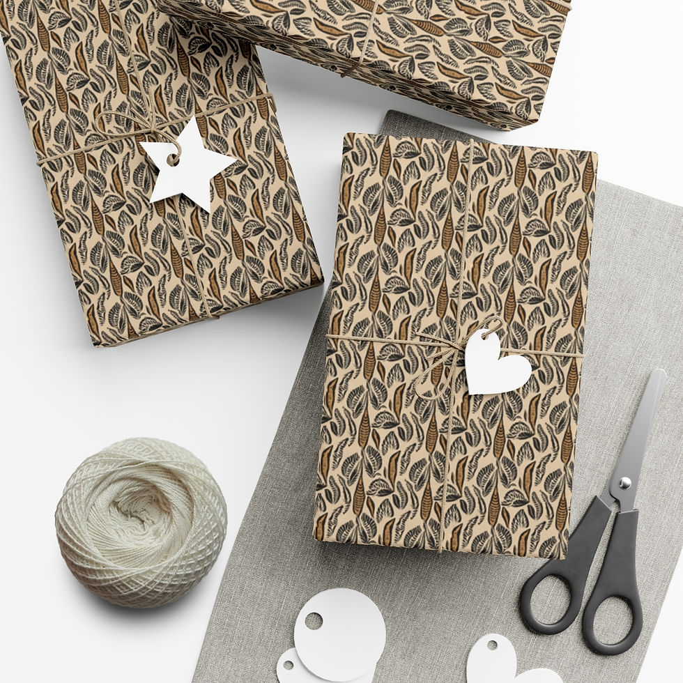 Thumbnail: Safari Living Neutrals Pattern Specialty Gift Wrap Papers