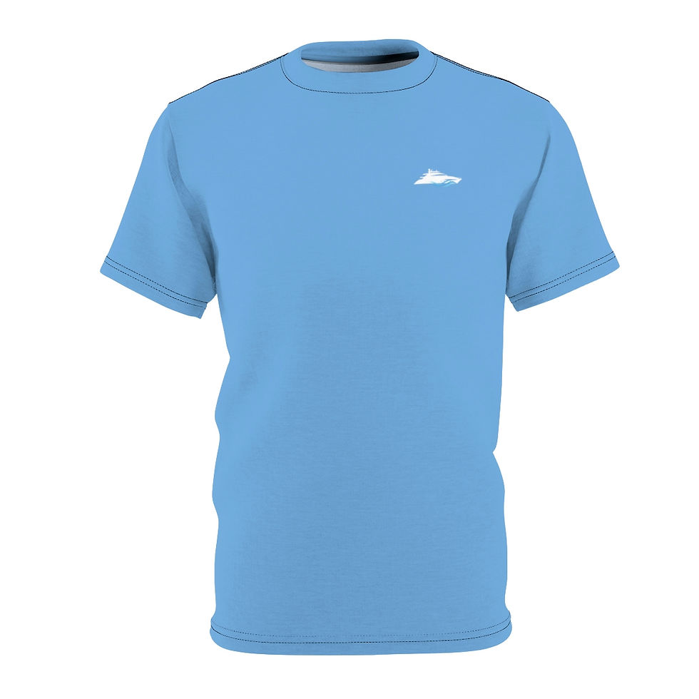 Thumbnail: Port / Starboard on Sleeve - Vertical - Nautical - Unisex AOP Cut & Sew Tee