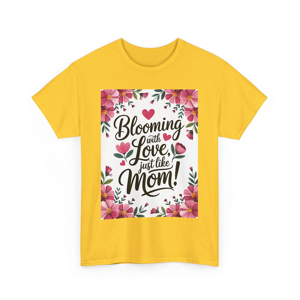 Thumbnail: Blooming with Love Unisex Heavy Cotton Tee - Perfect Gift for Mom