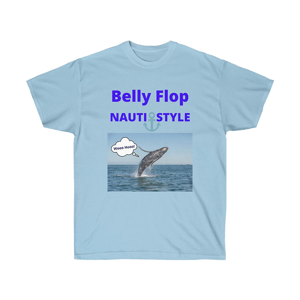 Thumbnail: Belly Flop. Nauti Style.  Unisex Ultra Cotton Tee