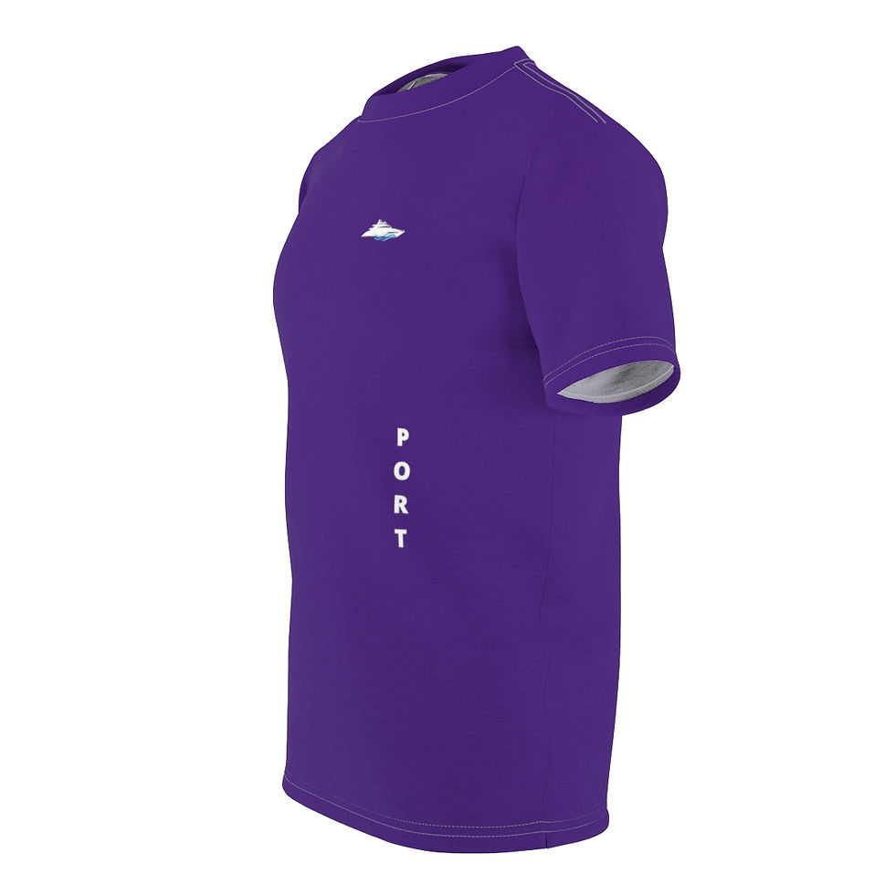 Thumbnail: Port / Starboard on Front - Nautical - Unisex AOP Cut & Sew Tee